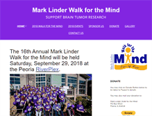 Tablet Screenshot of marklinderwalkforthemind.org